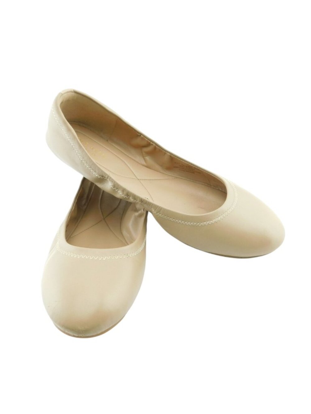 COLE HAAN Beige Nude Leather Ballet Flats Shoes 9.5
